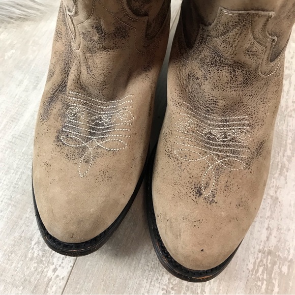 MIZ MOOZ Kactus Western Cowboy Boots Size 6 Rustic Distressed - Picture 5 of 12